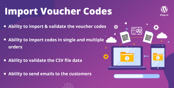 WooCommerce PDF Vouchers : Import Voucher Codes